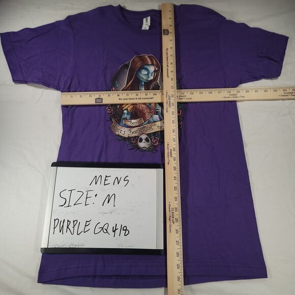 I Sense Theres Something in the Wind Tultex T-Shirt Mens Size Medium M Purple - Picture 6 of 9